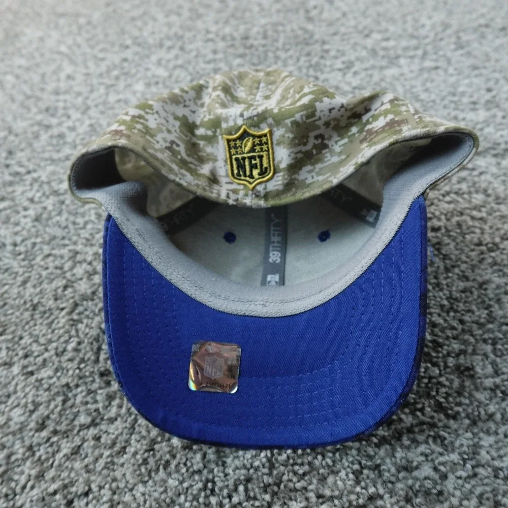 Indianapolis Colts Hat Cap Boys One Size Fitted Blue Camo NFL Football New Era